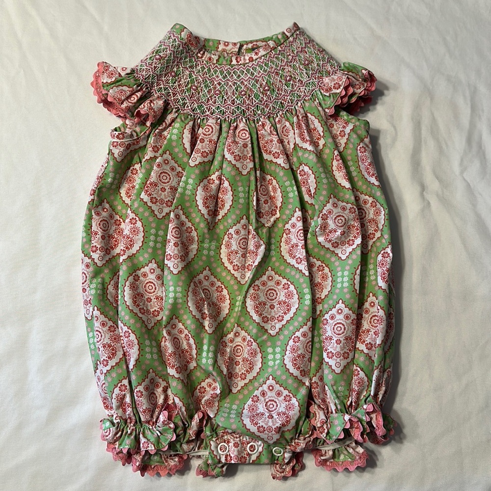 Stellybelly Smocked Bubble Romper Size 12 Months